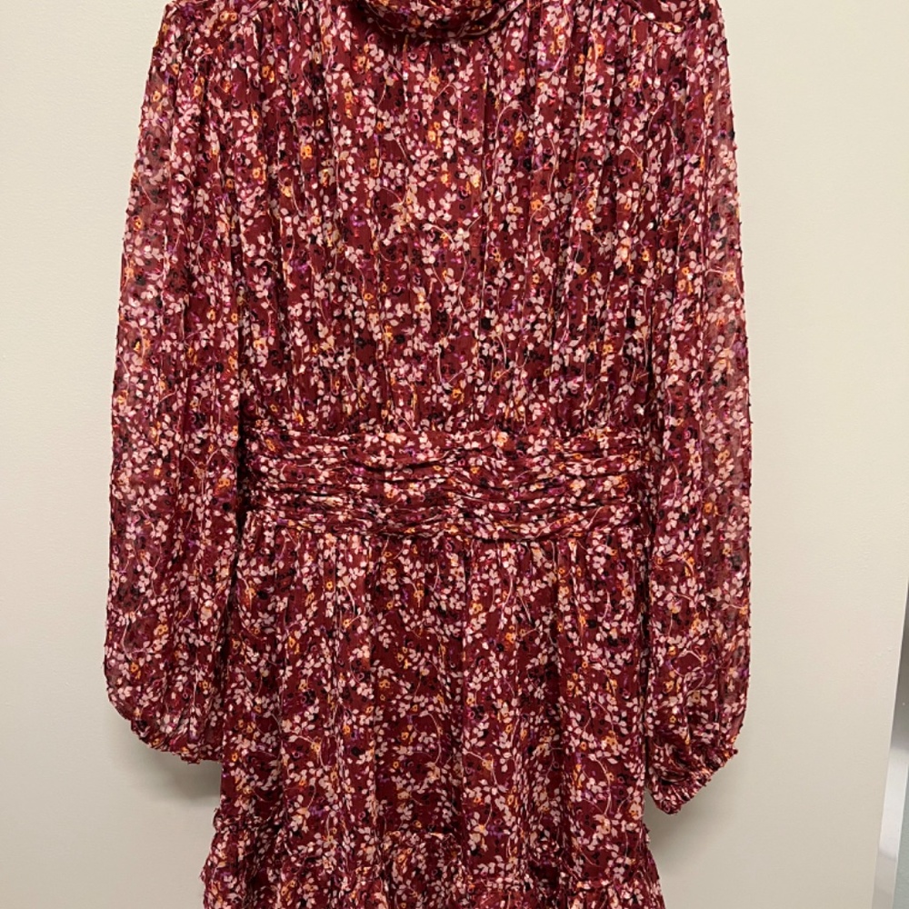 ASOS Floral Ruched Mini Dress - Picture 7 of 8